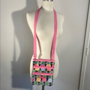 Simply Southern Pink Striped Crossbody Bag